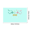 thumbnail image 1 of Glittery Gold One Banner for First Birthday Party, Party Decorations Backdrop Background Photography Props for Celebrations Photo Booth Decor, 1 of 3