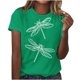 thumbnail image 1 of Camiseta de Manga Corta de Cuello Redondo Impresa para las Mujeres, Casual Diario Y Partido de Moda Superior, 1 of 2