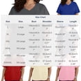 thumbnail image 3 of XUNKUSGA Plus Size Scrubs for Women Loose Fit V Neck Women's Scrub Top Casual comfortable 4-Way Stretch Tunic Top Regular Soild Color Top for Women L-5XL, 3 of 6