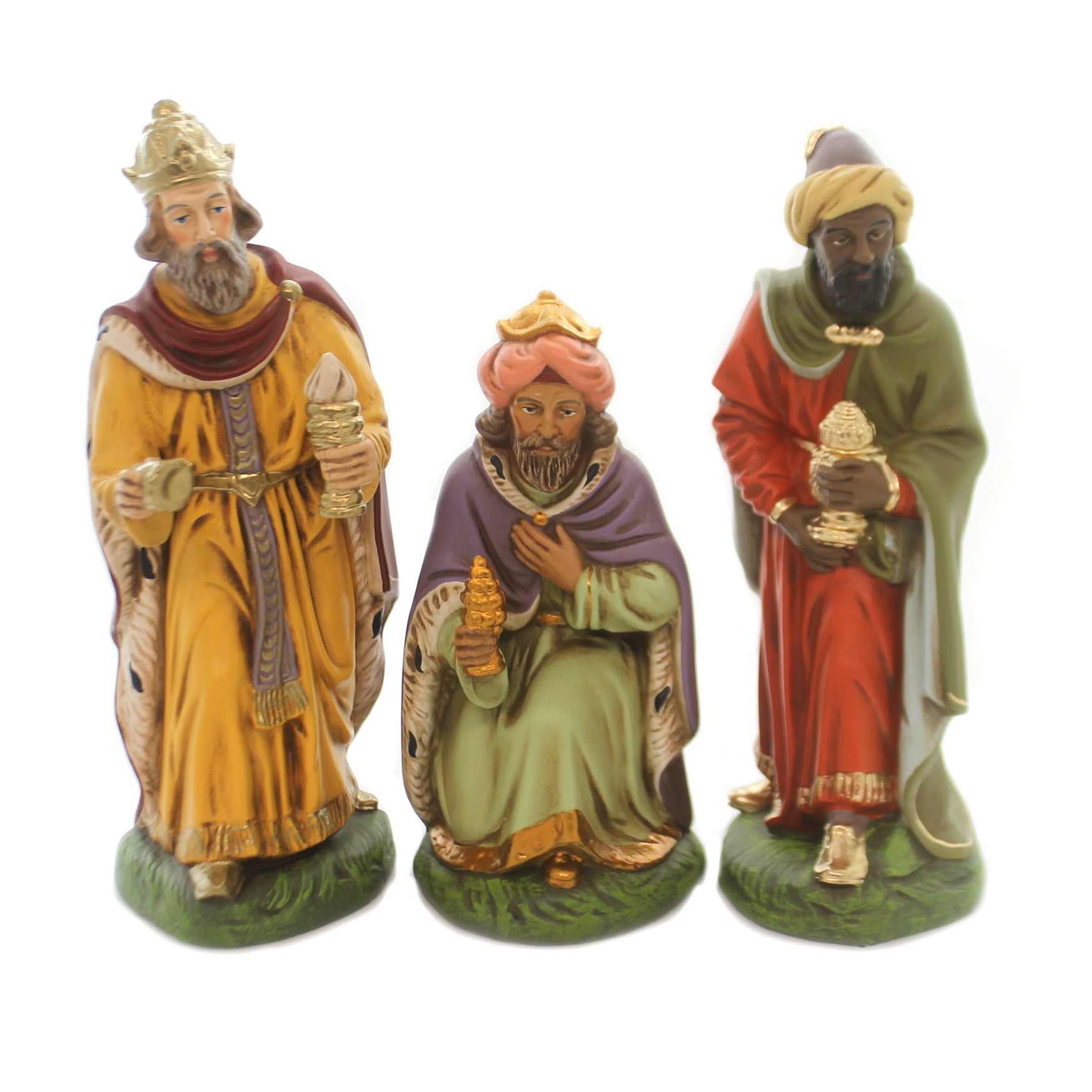 Marolin THREE KINGS SET OF 3 Paper Mache Nativity Germany Magi Gift 503
