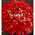 thumbnail image 2 of Glitter Heart Co. Glitter - High Quality Polyester Glitter - Scarlet - Holographic Red Chunky - 2 oz Bottle, 2 of 2