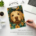 thumbnail image 3 of FORMRS Acrylic Clipboard with Low Profile Clip Standard A4 Letter Size, 12.5" x 9", Flowers and Dog, 3 of 8