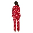 thumbnail image 2 of GLOBAL Womens Flannel Cotton Pajama Set Long PJs Flannel Loungewear Sleepwear,Size S-3XL, 2 of 5