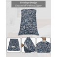 thumbnail image 7 of Dandelion Pillow Covers King Size, Navy Blue Flowers Modern Minimalist Spring Soft Bed Throw Pillowcases Breathable Cooling Long Lumbar Body Pillow Sham Cover for Bed Sofa 20''x40'', 7 of 7