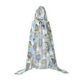 thumbnail image 7 of Honeii Balloon Vintage Print Poncho Cape, Cloak Coat, Snuggly Hooded Wearable Blanket, Hooded Cape For Teenagers,Halloween Costumes-Medium, 7 of 7