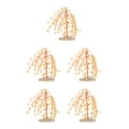 thumbnail image 3 of Decodeary Exquisite Tree Decoration - Good Wishes And Meaningful Home Or Office Ornament Safe Tree Desktop Yellow 5Set, 3 of 6