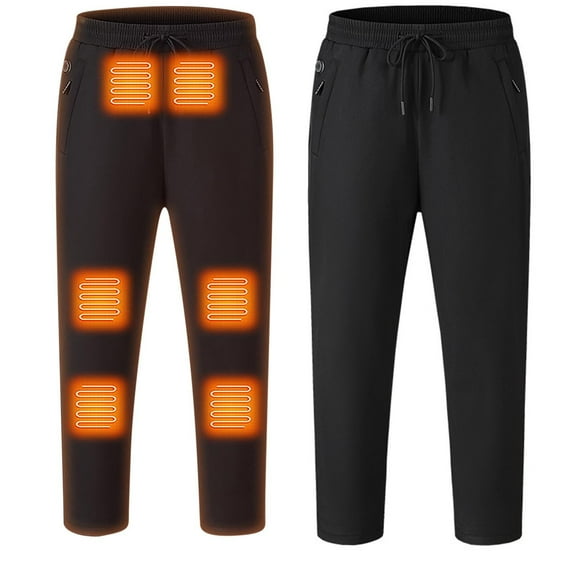 AGWOLF Heated Pants for Women Washable Temperature Thermal Pant Thick Electric Heating Trousers Winter Snow Sweatpants (Battery Not Included)