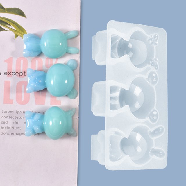 Molde De Silicona Oso de dibujos animados en 3D, muñeca, molde de silicona, manualidades, llavero, fabricación de colgantes B Ndcxsfigh Libre de BPA