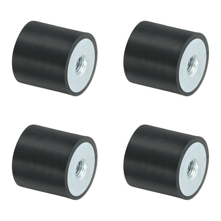 

Uxcell 4Pack 30 x 30mm Rubber M8 Thread Mount Isolator Replaces Anti Vibration Pads Flat