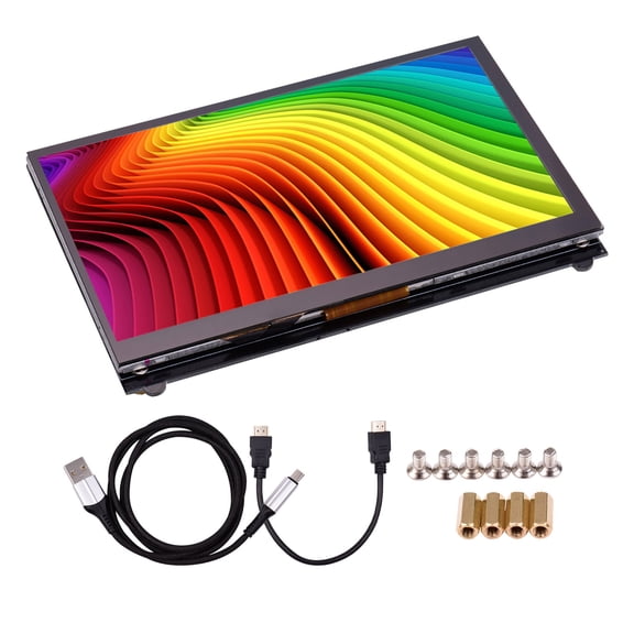7 Pulgadas De 7 Pulgadas HD IPS Capacitive Touch Head Display 1024x600 Small Portable Monitor Portátil Con Interfaz HD USB Compatible Con Herramienta Educativa