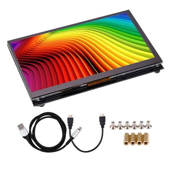7 Pulgadas De 7 Pulgadas HD IPS Capacitive Touch Head Display 1024x600 Small Portable Monitor Portátil Con Interfaz HD USB Compatible Con Herramienta Educativa