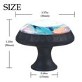 thumbnail image 4 of 4 Pcs Dolphin Knobs for Kitchen Cabinet Cupboard Dresser Bookcase Drawer Pulls Handles Round Home Decor, 4 of 8