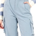 thumbnail image 4 of Pantalón Para Mujer Con Doble Bolsa Lateral Y Pinzas Quarry Color Azul, 4 of 4