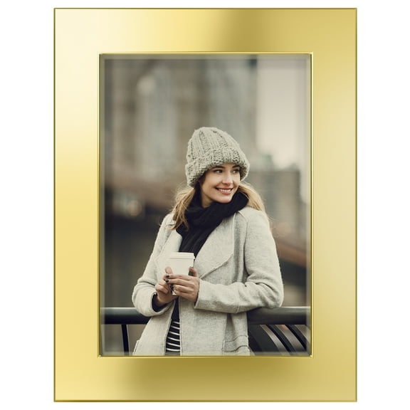 3.5x5 Solid Wood Picture Frame -Gold