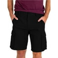 thumbnail image 2 of YouLoveIt Men's Cargo Shorts Relaxed Fit Casual Work Shorts Big & Tall Men's Cargo Shorts with Pockets, Breathable, 2 of 3