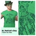 thumbnail image 4 of Mens The Paddy Dont Start Til I Walk In T Shirt Funny Saint Patricks Day Humor Graphic Tees, 4 of 9