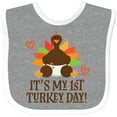 thumbnail image 3 of Inktastic 1st Turkey Day Thanksgiving Boys or Girls Baby Bib, 3 of 4
