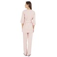thumbnail image 4 of Inkmeso Solid Nightwear Set w/ Pyjama For Women Cotton Nightwear 2 Pcs Sleepwear, 4 of 7