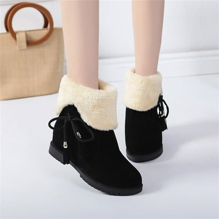 

Snow Boots Clearance Winter Snow Boots Keep Warm And Velvet Cotton Shoes Female Student Short Boots Waterproof