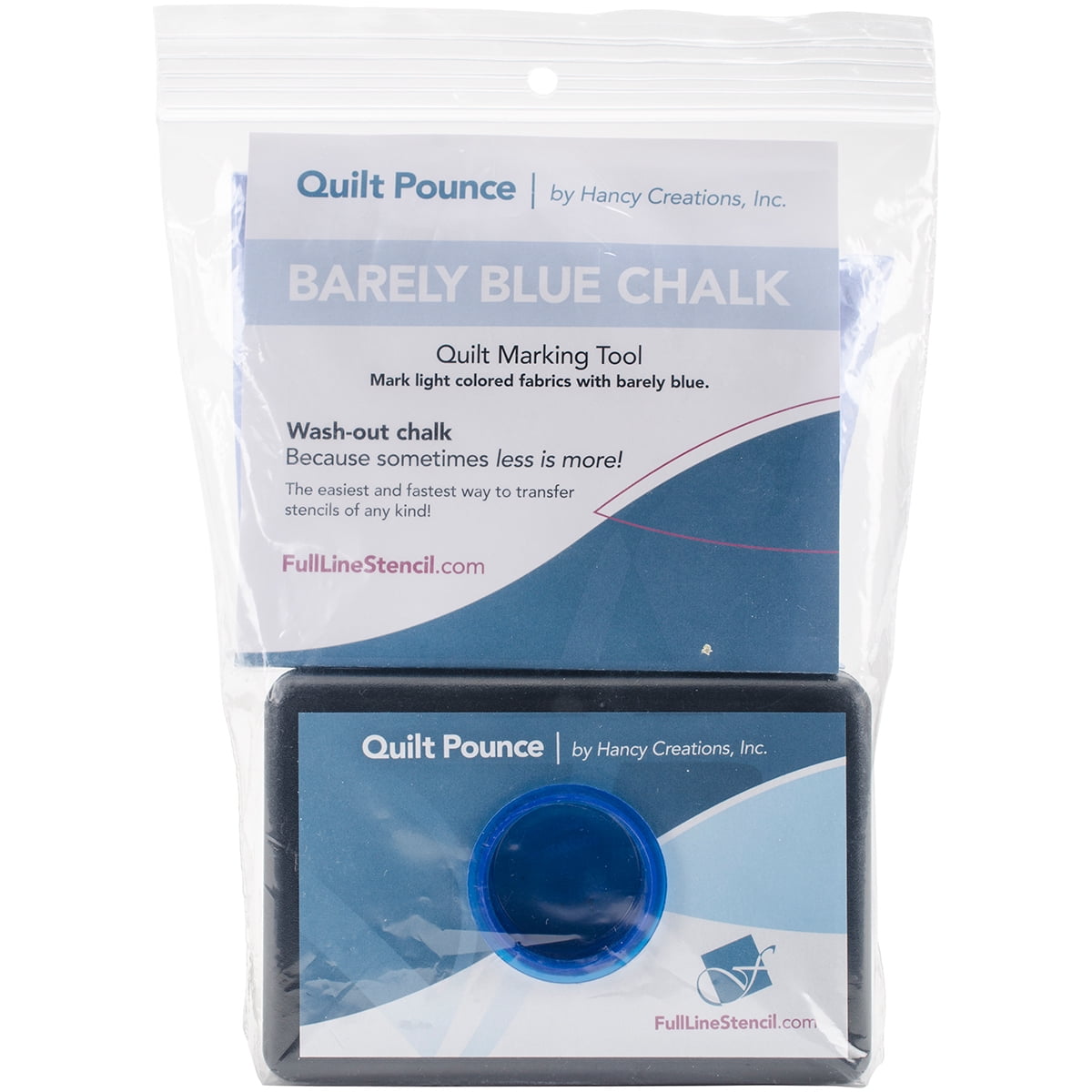 Hancy 2Ounce Ultimate Quilt Pounce Pad with Chalk Powder, Blue