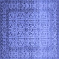 thumbnail image 1 of Ahgly Company Indoor Square Oriental Blue Industrial Area Rugs, 7' Square, 1 of 4