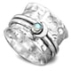 thumbnail image 4 of Women's Zirconia Swivel Ring with Moon Design Vintage Style for Gift Giving, 4 of 4