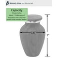 thumbnail image 3 of Mainely Urns Maple Wood Finish Keepsake Cremation Urn for Ashes - Aluminum Urn with Painted Maple Grain Finish - 3 Cubic Inch Capacity [2.5 tablespoons of cremains] - For The Sharing of Ashes, 3 of 5