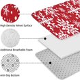 thumbnail image 5 of Red Christmas Snowflake Pattern Bathroom Rugs Sets 3 Piece,Toilet Cover Set,Absorbent Non Slip Bathroom Mats Sets with U-Shaped Contour Rug Toilet Rug Set, 5 of 5