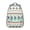 Greenish-blue-34, variant on Colorful Plaid Stripes Symmetrical Bookbag - Padded Straps for Comfort