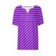 thumbnail image 5 of Fiudx Ofertas de La Semana Blusa de Manga Corta Estampada a La Moda para Mujer, Blusas Informales con Cuello En V, 5 of 5