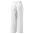 thumbnail image 6 of Womens Pants Women Casual Pants White Work Pants for Women Womens Comfy Work Pants Wide Leg Pants for Women Womens Summer Outfits, 6 of 6