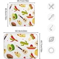 thumbnail image 3 of Dish Drying Mat for Kitchen Counter, Mexican Food Microfiber Kitchen Dish Mat Super Absorbent Dish Drainer Mat Heat-resistant Kitchen Counter Mat, 16x18 Inch, 3 of 7