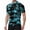 Blue&05^0601V, variant on Fabrcox Camo Men's Cycling Jerseys with 3+1 Rear Zipper Pockets Short Sleeve Workout Shirt Men Upf 50+ Half Zip Breathable Outdoor Quick Dry Bike Shirts Men