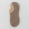 thumbnail image 3 of Ierhent Girls Socks Women No Show Socks Ultra Low Cut Liner Socks Ice Feeling socks Nonslip Liner Invisible Hidden Thin Socks Coffee,One Size, 3 of 3
