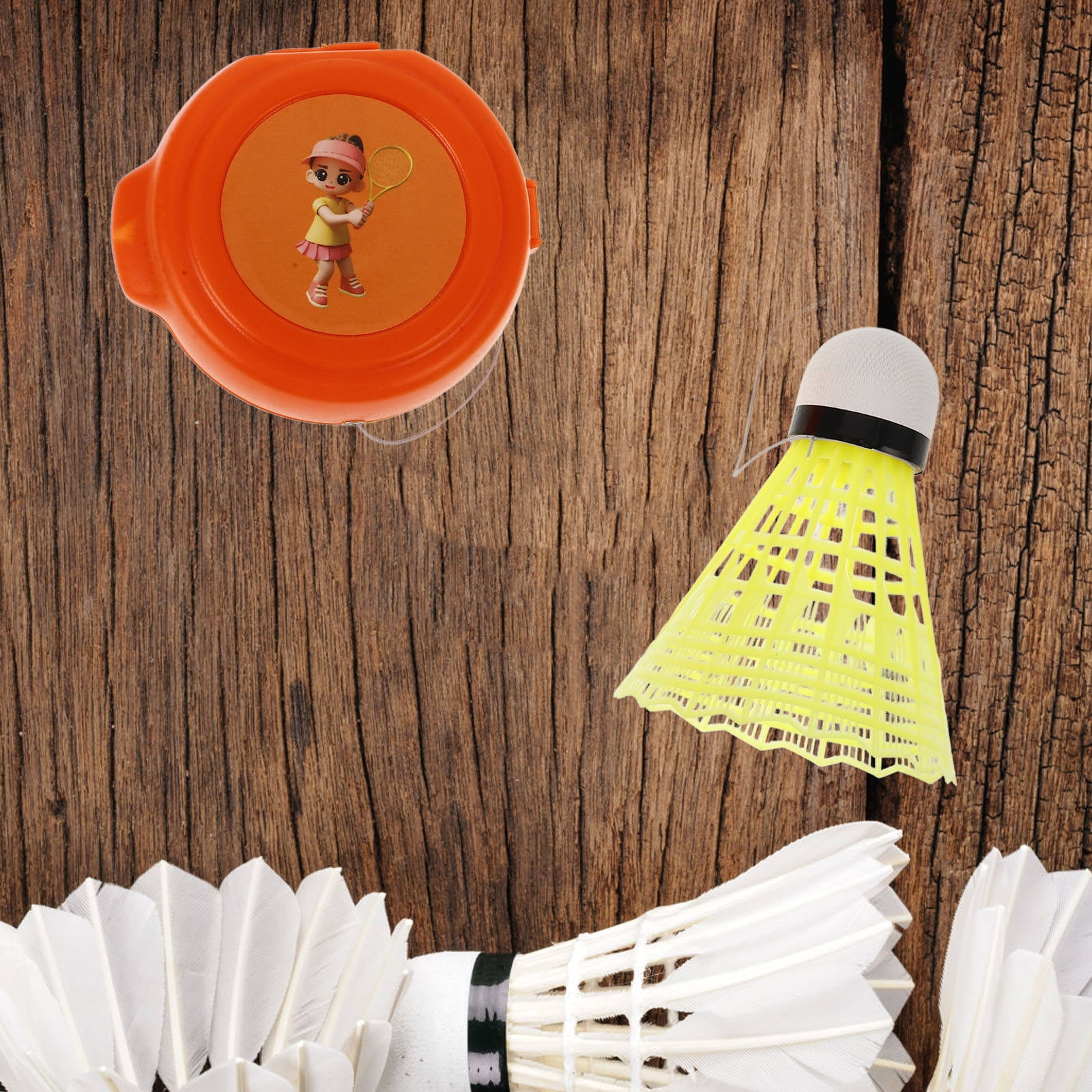 FRCOLOR 3 Sets Badminton Trainer Kit with Rebound and Swing Trainer for Practice and Skill Improvement