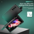 thumbnail image 5 of Gradient Colorful Case for Samsung Galaxy Z Fold 4 5G 2022, Allytech Hinge Heavy Duty Protection Hard PC Cover with Screen Protector for Galaxy Z Fold4 2022, Black + Darkgreen, 5 of 7