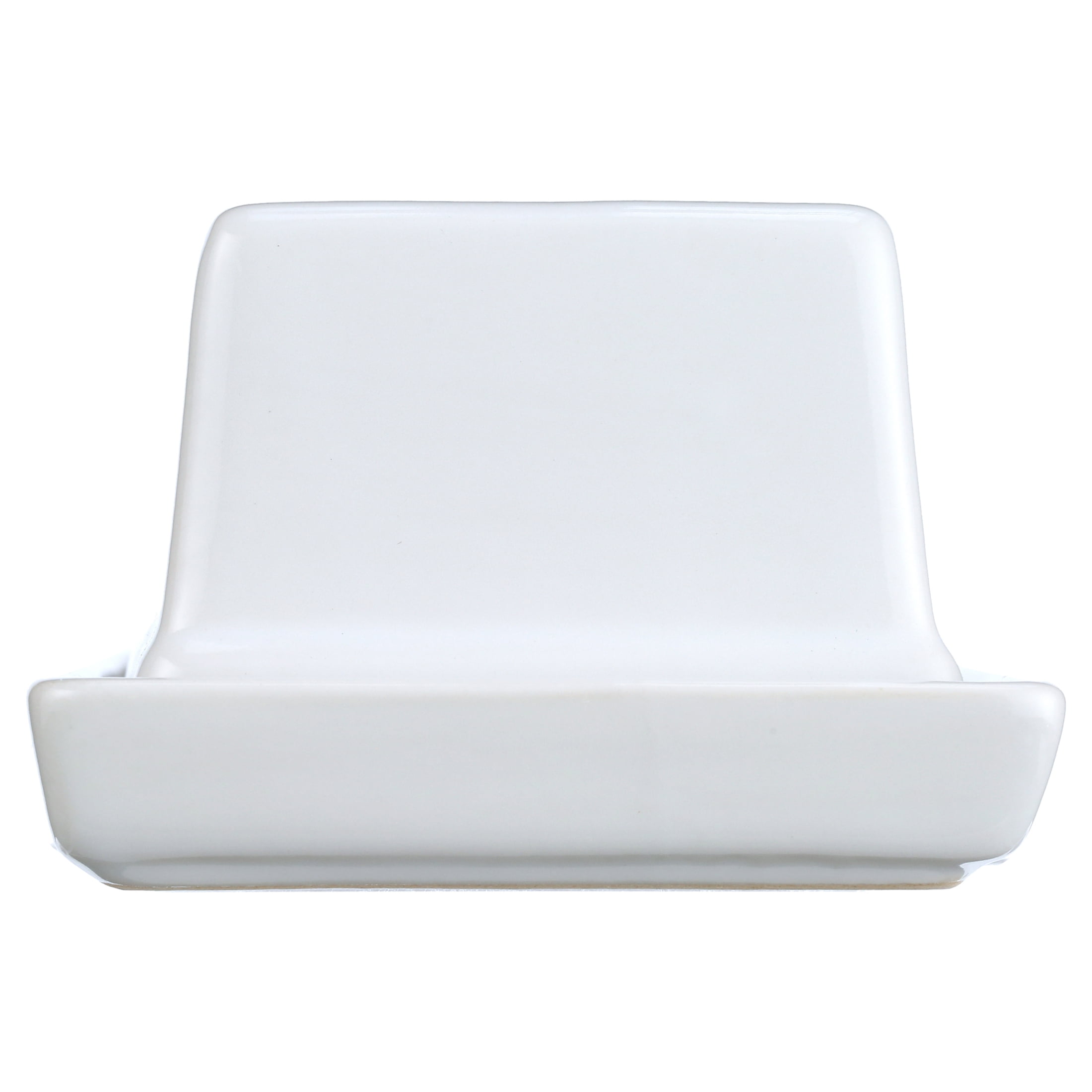 Mainstays Stoneware Butter Dish with Lid, Ceramic Butter Holder for Kitchen Countertop Storage, White
