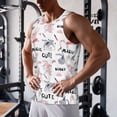 thumbnail image 5 of Picia Cute Magic Bunny Printed Men’s Performance Tank, Men's Workout Tank Top Moisture-Wicking Tank Top Muscle tee, Breathable Workout Shirt-X-Large, 5 of 7