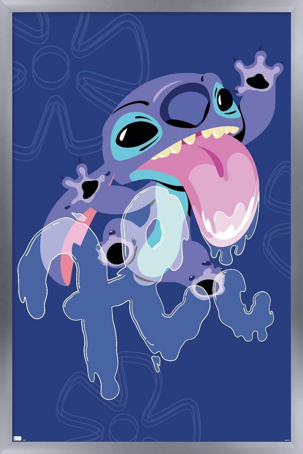 Disney Lilo And Stitch - Slobber Hi Wall Poster, 14.725" x 22.375" Framed