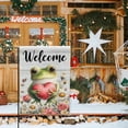 thumbnail image 5 of Double-Sided Welcome Frog Garden Flag, Weather-Resistant Yard Banner with Double Stitched Edge for Outdoor Decor, 18x12.5 Inch, 5 of 10