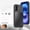 Black, variant on Case for iPhone 17, Compatible with MagSafe, Metal Shockproof Magnetic Protective Cover with Speaker Dust Cover, Snap Buckle Switch and PC Fine Hole Protective Ring, Blue