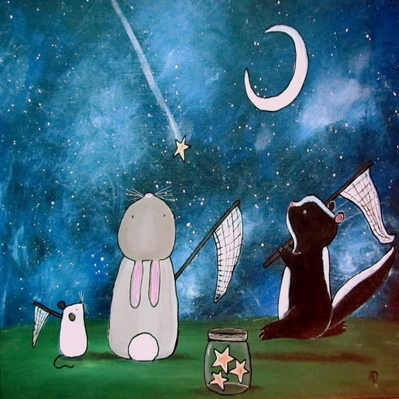 "Shooting Star" Painting Print on Wrapped Canvas