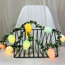 Kabnic Easter Egg String Lights, 4.9ft Cracked Egg LED Lights, 10 Multicolor Fairy Lights for Outdoor & Indoor Easter Decorations, Garden, Yard, Fence, Patio, Party Decor
