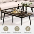 thumbnail image 6 of LAUSAINT HOME 4 Pieces Outdoor Conversation Sets, Patio L-Shaped Metal Sofa with 2 Loveseats, Beige Cushions, 6 of 9