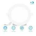 thumbnail image 3 of INFIBRITE 6 Inch 5000K Daylight 12W 1050LM LED Ceiling Light Kit, Dimmable, Wet Rated (24 Pack), 3 of 12