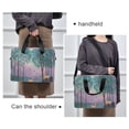 thumbnail image 6 of FORMRS 16" Laptop Bag Carrying Sleeve Case with Handle Travel Shoulder Briefcase, Purple Forest Scene, 6 of 8