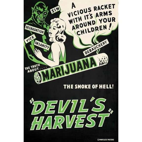 Devil's Harvest Vintage Movie Poster by Pointless Posters