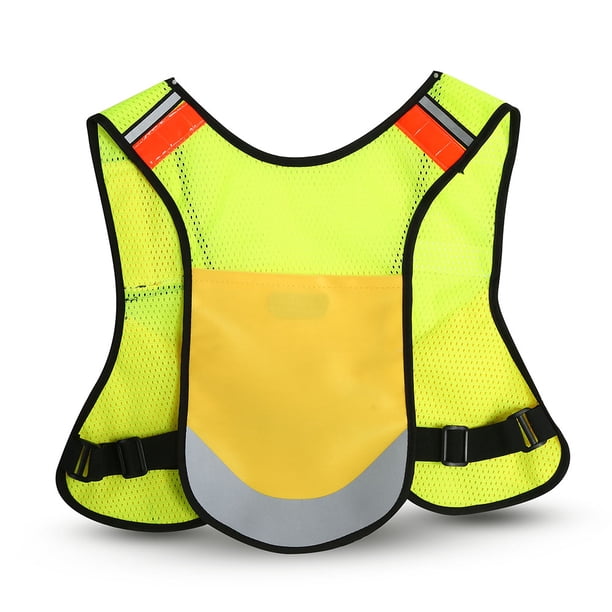 Chaleco Reflectante Nocturno, Chaleco Multifunción De Seguridad Chaqueta De Senderismo De Alta Visibilidad Para Exteriores Para Trotar Anggrek Otros