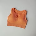 thumbnail image 3 of Sujetador deportivo para mujer, sujetadores acanalados sin costuras, camisetas recortadas para Fitness y correr, chaleco deportivo acanalado,, 3 of 5