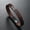 Brown, variant on Retro Embossed Cross Leather Cuff Wristband, Adjustable Magnetic Clasp Religious Christian Bracelet